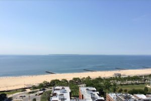 Spectacular ocean views from the Shorecrest Tower Apartments in Coney Island